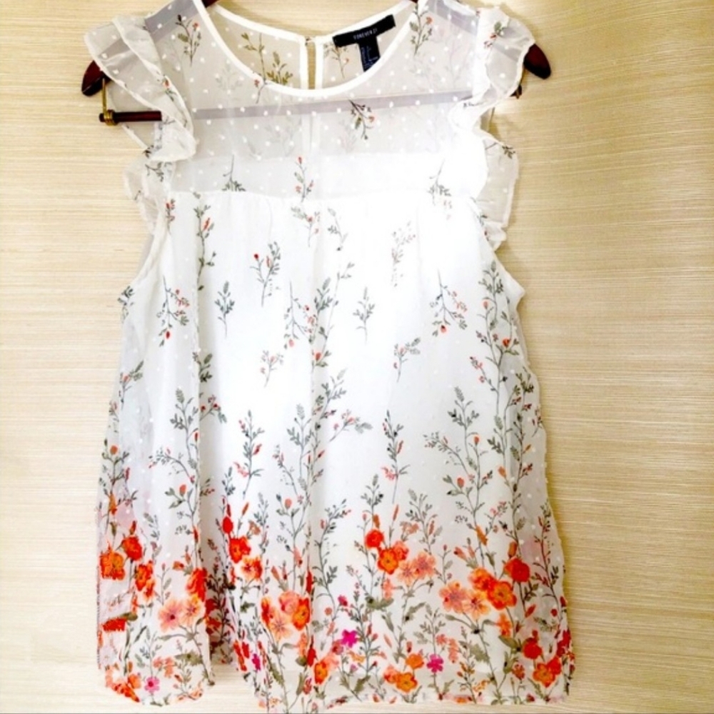 Floral Sleeveless Blouse